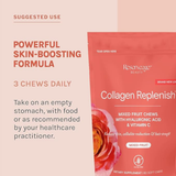 Reserveage Beauty, Collagen Replenish Chews Mixed Fruit Flavor, 60 count