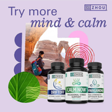 Zhou, Calm Now, Stress & Focus Support, 60 Veggie Capsules