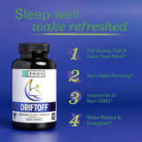 Zhou, Driftoff, Soothing Sleep Formula, 60 Veggie Capsules