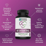 Zhou, Resveratrol, 1000mg, 60 Veggie Capsules
