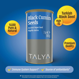 Talya, Black Seeds (Whole Seed), 7 Oz
