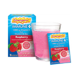 Emergen-C, Immune+ Vitamin C Powder, Raspberry Flavor, 1000 Mg, 10 Count