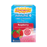 Emergen-C, Immune+ Vitamin C Powder, Raspberry Flavor, 1000 Mg, 10 Count