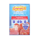 Emergen-C, Immune+ Vitamin C + Vitamin D & Zinc, Raspberry, 30 Packets, 0.31 Oz