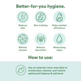 Good Clean Love, Balance Personal Moisturizing & Cleaning Wipes, 12 Wipes