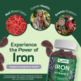 YumVs, Iron with Vitamin C, Grape Flavor, 60 Gummies