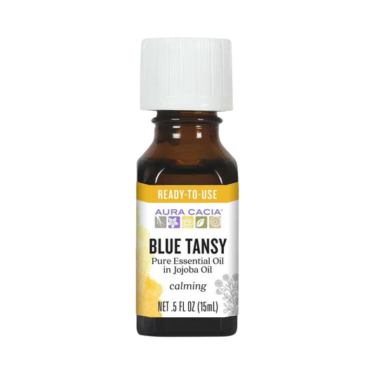 Aura Cacia, Essential Oil In Jojoba Oil, Blue Tansy, 0.5 Fl Oz