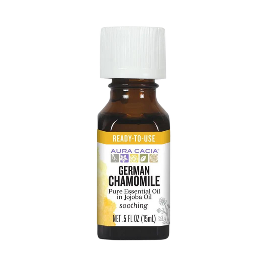 Aura Cacia, Essential Oil, German Chamomile, 0.5 Oz