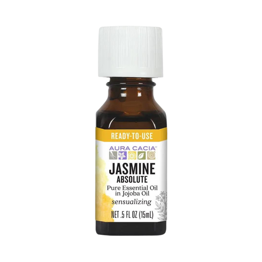 Aura Cacia, Essential Oil, Jasmine Absolute, 0.5 Oz