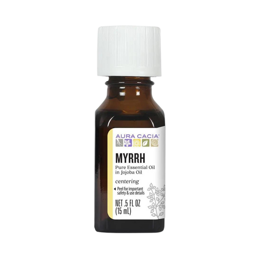 Aura Cacia, Essential Oil In Jojoba Oil, Myrrh, 0.5 Oz