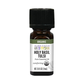 Aura Cacia, Essential Oil, Organic Holy Basil Tulsi, 0.25 Fl Oz