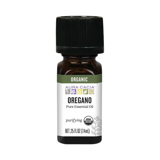 Aura Cacia, Organic Oregano, Essential Oil, 0.25 Oz