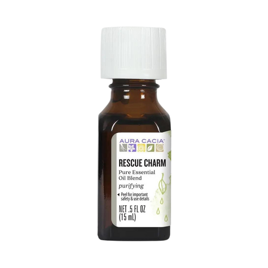 Aura Cacia, Rescue Charm Essential Oil Blend, 0.5 Fl Oz