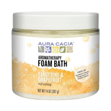 Aura Cacia, Foam Bath, Refreshing Tangerine & Grapefruit, 14 Oz