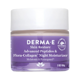 Derma E, Advanced Peptides & Flora-Collagen Night Moisturizer, 2 Oz