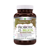 Amazing Flora, Probiotic 25 Billion 10 Probiotic Strains, 60 Capsules