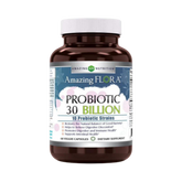 Amazing Flora, Probiotic 30 Billion 10 Probiotic Strains, 60 Vegetarian Capsules
