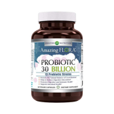 Amazing Flora, Probiotic 30 Billion 13 Probiotic Strains, 60 Vegetarian Capsules