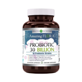 Amazing Flora, USDA Certified Organic Probiotic, 30 Billion 10 Strains, 60 Organic Tablets