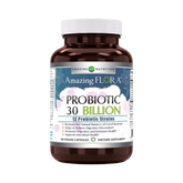 Amazing Flora, USDA Certified Organic Probiotic, 30 Billion 13 Strains, 60 Organic Tablets
