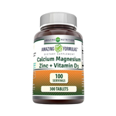 Amazing Formulas, Calcium Magnesium Zinc + D3, 300 Tablets