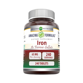 Amazing Formulas, Ferrous Sulfate, 65 Mg, 240 Tablets