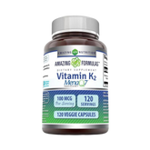 Amazing Formulas, Vitamin K2 MenaQ7, 100 Mcg, 120 Veggie Capsules