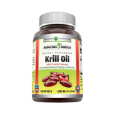 Amazing Omega, Krill Oil with Omega 3s EPA, DHA 1000mg, 120 Softgels