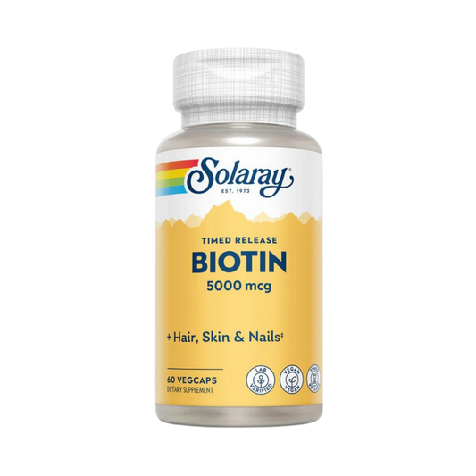 Solaray, Biotin, 5,000 Mcg, 60 Capsules