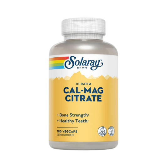 Solaray, Cal-Mag Citrate, 1:1 Ratio, 180 Capsules