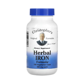 Christopher's Original Formulas, Herbal Iron Formula, 100 Capsules