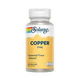 Solaray, Copper, 2 Mg, 100 Capsules