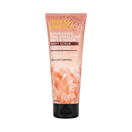 Desert Essence, Nourishing Pink Himalayan Salt & Sugar Body Scrub, 6.7 Fl Oz