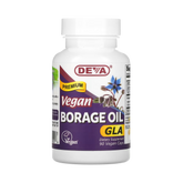 Deva, Premium Vegan Borage Oil, GLA, 90 Vegan Caps