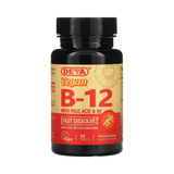 Deva, Vegan B12 with Folic Acid & B6, Fast-Dissolve, 90 Tablets