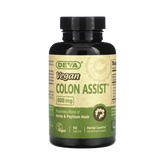 Deva, Vegan Colon Assist, 600 Mg, 90 Tablets