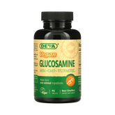 Deva, Vegan Glucosamine MSM, CMO Turmeric, 90 Tablets