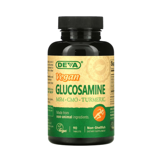 Deva, Vegan Glucosamine MSM, CMO Turmeric, 90 Tablets