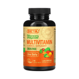 Deva, Vegan Multivitamin & Mineral Supplement with Greens, Iron Free, 90 Coated Tablets