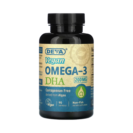 Deva, Vegan Omega-3 DHA, 200 Mg, 90 Softgels