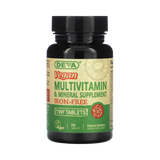 Deva, Vegan Tiny-Tablets Multivitamin & Mineral Supplement, Iron-Free, 90 Tablets
