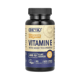 Deva, Vegan Vitamin E with Mixed Tocopherols, 400 IU, 90 Vegan Caps