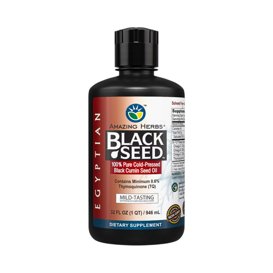 Amazing Herbs, Egyptian Black Seed Oil, 32 Oz
