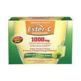 American Health, Ester-C 1000 Mg Effervescent, Lemon Lime, 21 Packets