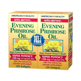 American Health, Evening Primrose Oil, 1300 mg, 120x2 Softgels