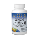 Planetary Herbals, Ginkgo OptiMem, 60 Mg, 180 Tablets