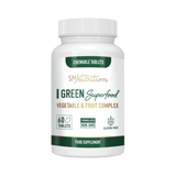 SMNutrition, Green Superfood Supplement Organic Greens - 28+ Fruits & Veggies, 60 Tablets