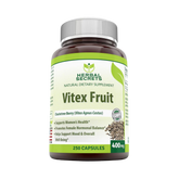 Herbal Secrets, Vitex Fruit Chaste Tree Berry Dietary Supplement, 400 Mg, 250 Capsules