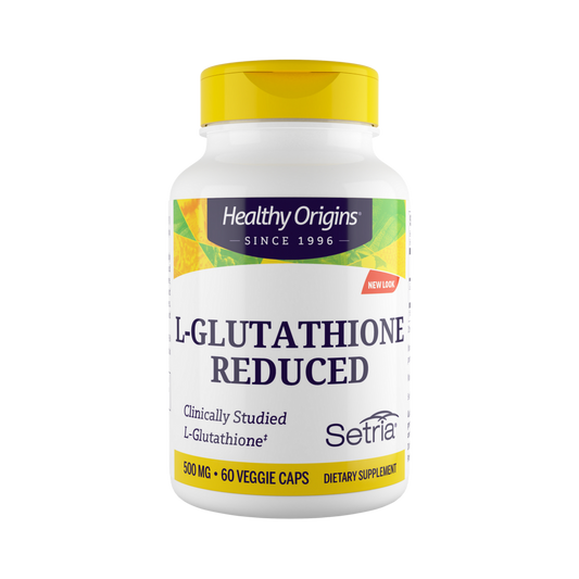 Healthy Origins, L-Glutathione, Setria, Reduced, 500 Mg, 60 Veggie Caps