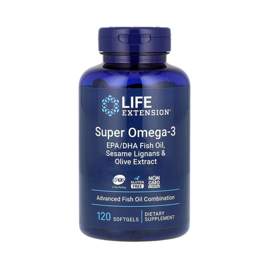 Life Extension - Super Omega-3 EPA/DHA Fish Oil, Sesame Lignans & Olive Extract 120 Softgels